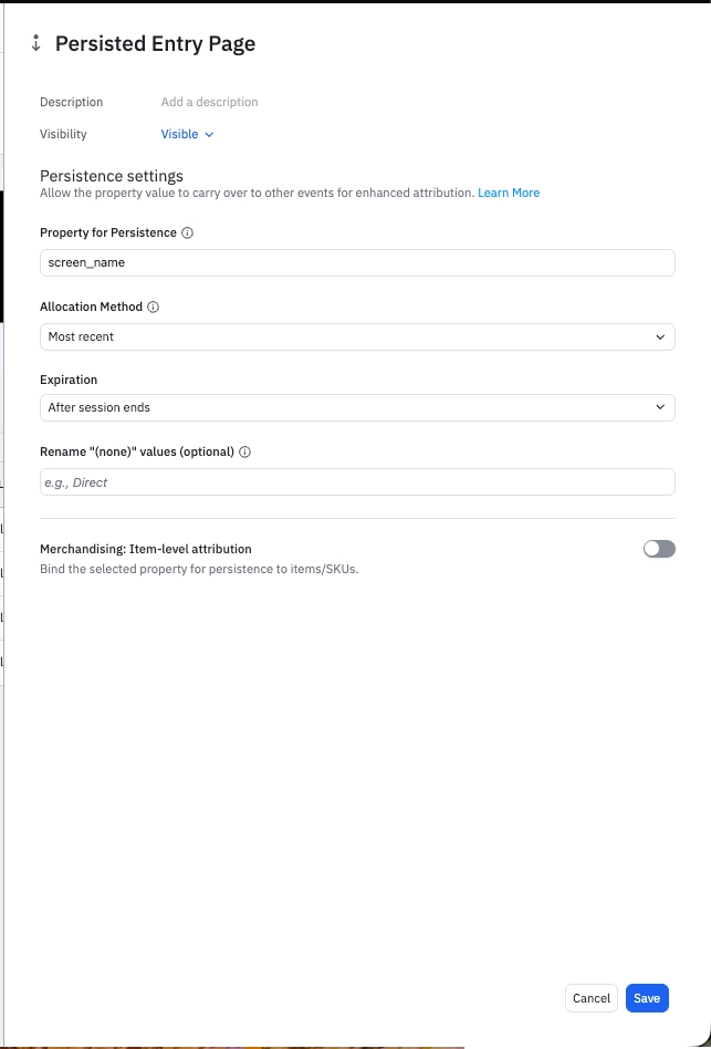 amplitude persisted properties